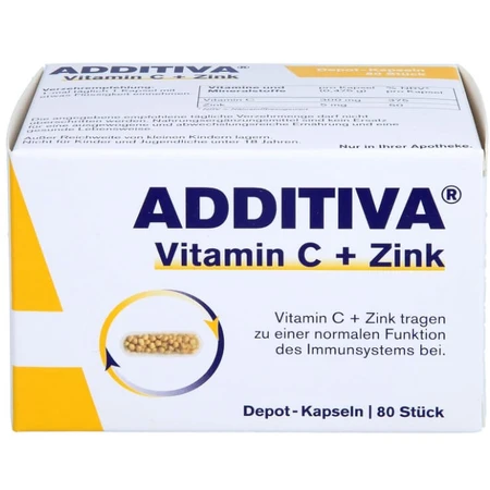 Витамин С+ Цинк Additiva Vitamin C+ Zinc, 80 таблеток: цены и характеристики