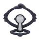 Силіконове ясенне кільце Monkey, Grey, Mombella