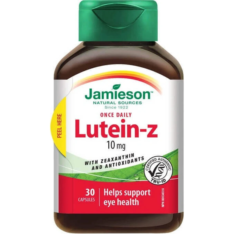 JAMIESON LUTEIN-Z 1×30 cps, пищевая добавка: цены и характеристики