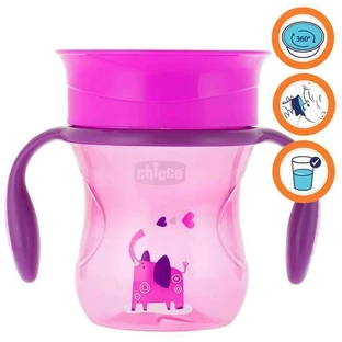Кружка Chicco Perfect 360 з ручками 12м+ 200 мл