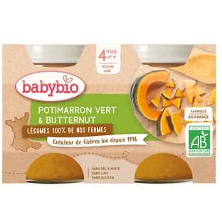 Пюре из зеленой тыквы и кабачков, BabyBio