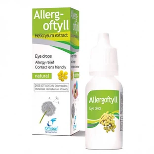 Аллергические краски для глаз с гелихризумом, AllergOftyll, 15 мл, Omisan Farmaceutici