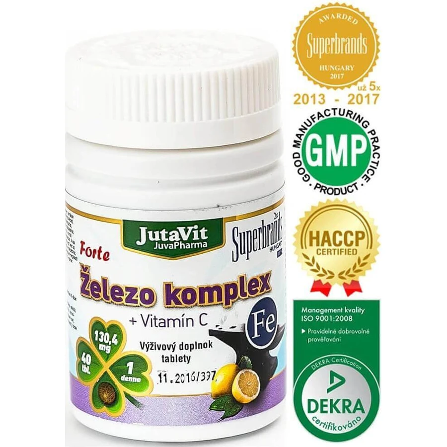 JutaVit elezo complex 1×40 tbl, пищевая добавка: цены и характеристики