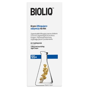BIOLIQ 55+, нічний крем з ефектом ліфтингу та відновлення, 50 мл