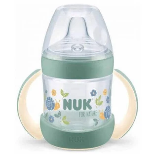 Пляшка учнівська Nature Sense з тортами, ємність 150 мл, зелена, Nuk
