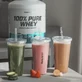 100% Pure Whey Cheesecake протеиновый порошок с малиной, 2270 г, Biotech USA