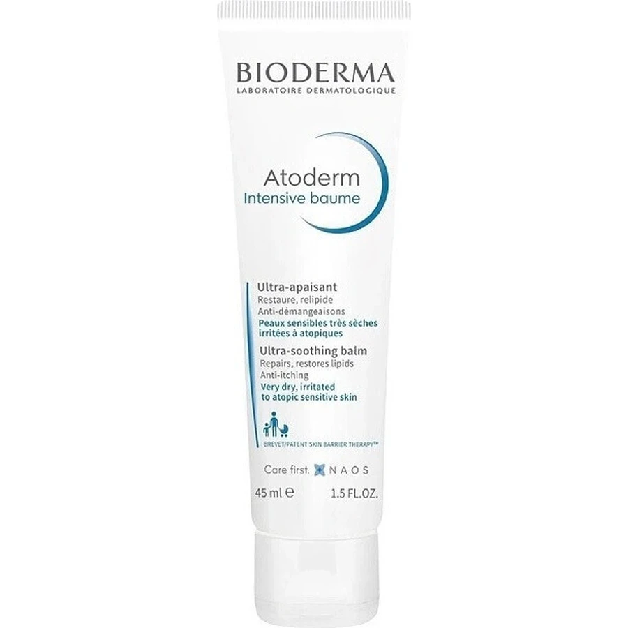 BioDerma Atoderm Intensive baume 1×45 мл, заспокійливий крем: ціни та характеристики