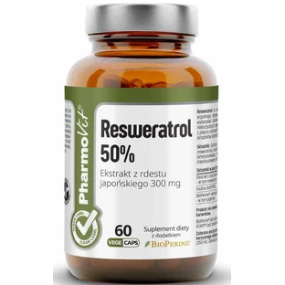 Ресвератрол 50% 60 капсул Pharmovit Clean Label