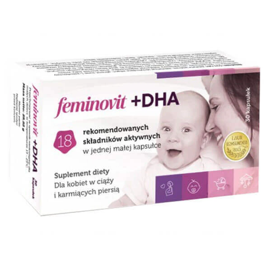 Феминовит + DHA 30 капсул: цены и характеристики