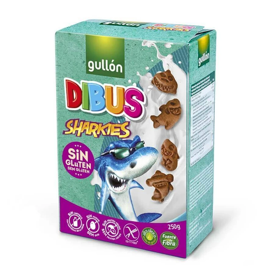 Печиво безглютенове Dibus Sharkies, 250 г, Gullon: ціни та характеристики