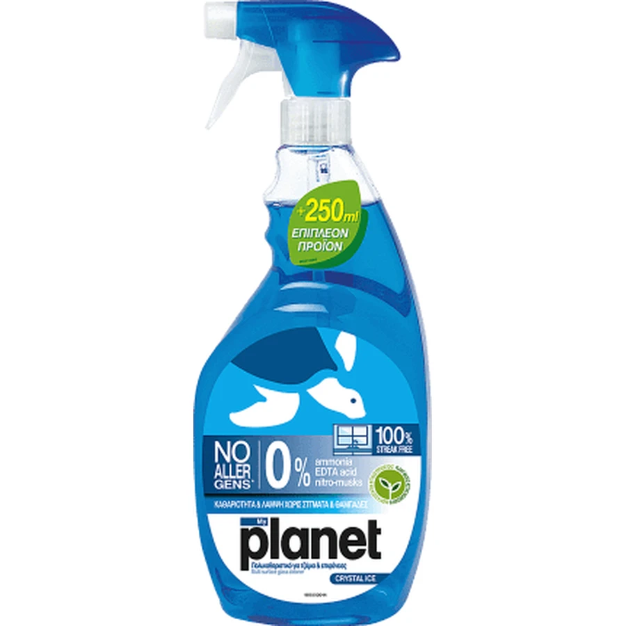 Поліроль для вікон Planet Crystal Ice з розпилювачем, 1 л: ціни та характеристики