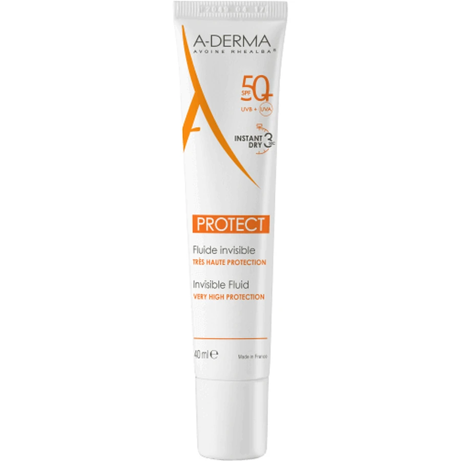 A-Derma PROTECT FLUIDE SPF50+ Прозрачный флюид 40 мл: цены и характеристики