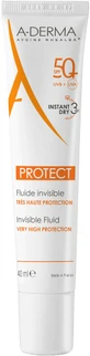 A-Derma PROTECT FLUIDE SPF50+ Прозорий флюїд 40 мл