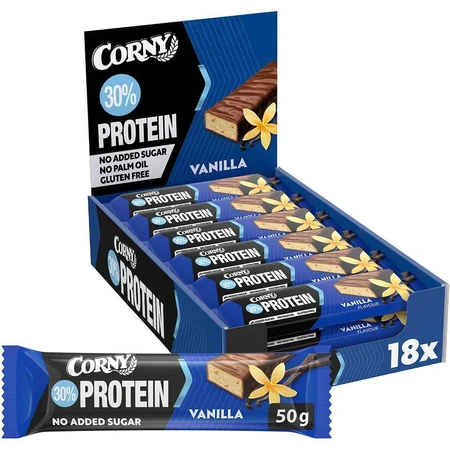 Corny Protein 30% ванильный протеиновый батончик 50 г: цены и характеристики