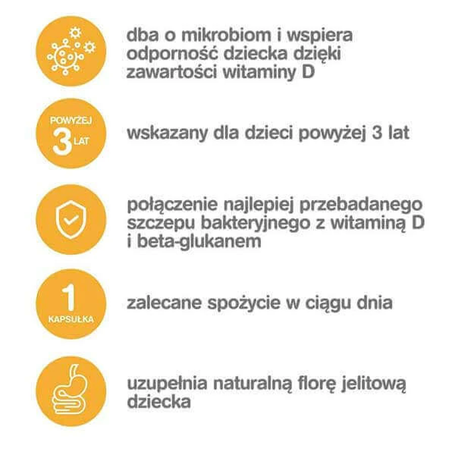 Естабіом Юніор, для дітей старше 3 років, 20 капсул: ціни та характеристики