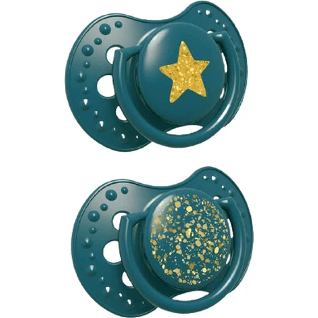 LOVI Пустышка силиконовая Dynamic Stardust 0 - 3 месяца - зеленая 2 шт.: цены и характеристики