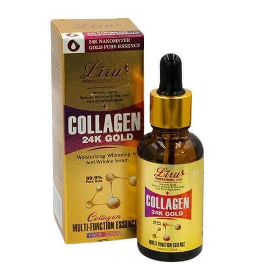 Сироватка для обличчя Liru Collagen 24K Gold Сироватка для обличчя з колагеном 24K Gold 30 мл: ціни та характеристики