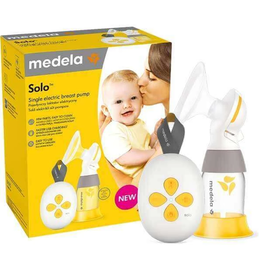 Medela Solo, электрический молокоотсос, одиночный, двухфазный, 1 шт.: цены и характеристики