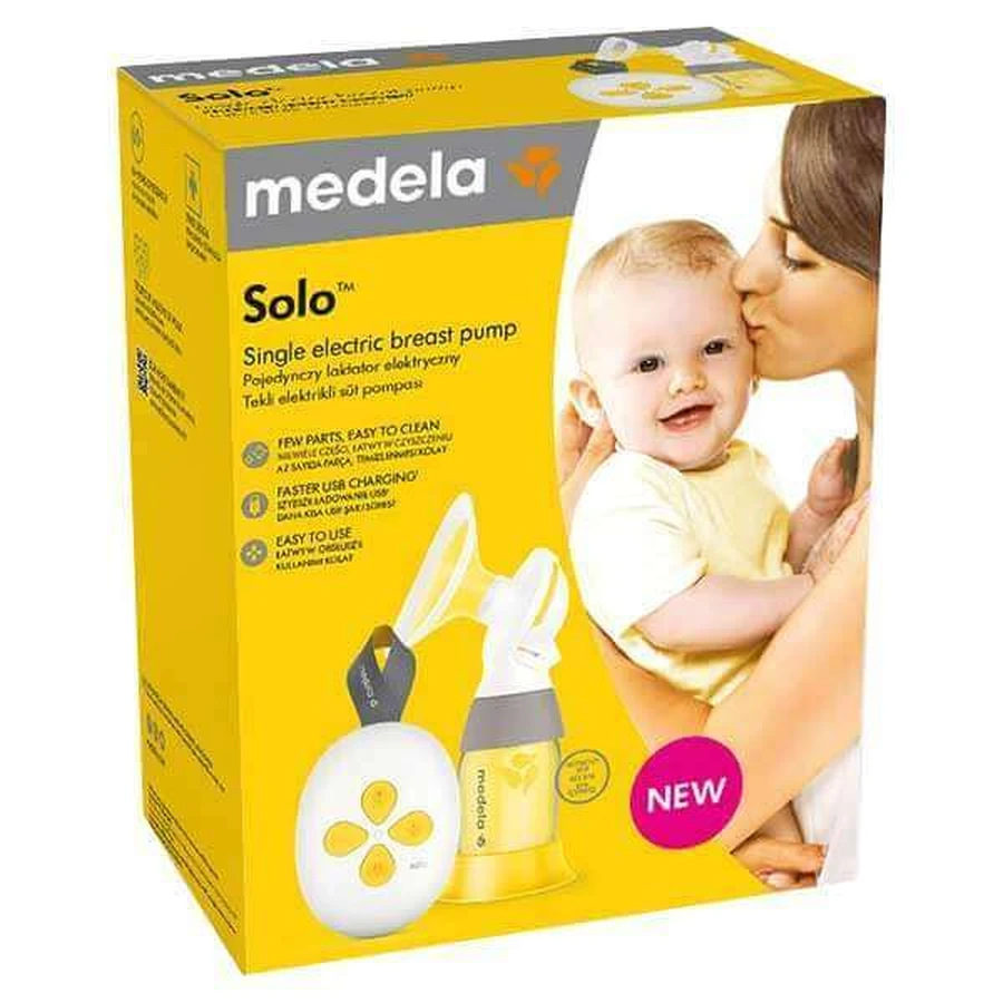 Medela Solo, электрический молокоотсос, одиночный, двухфазный, 1 шт.: цены и характеристики