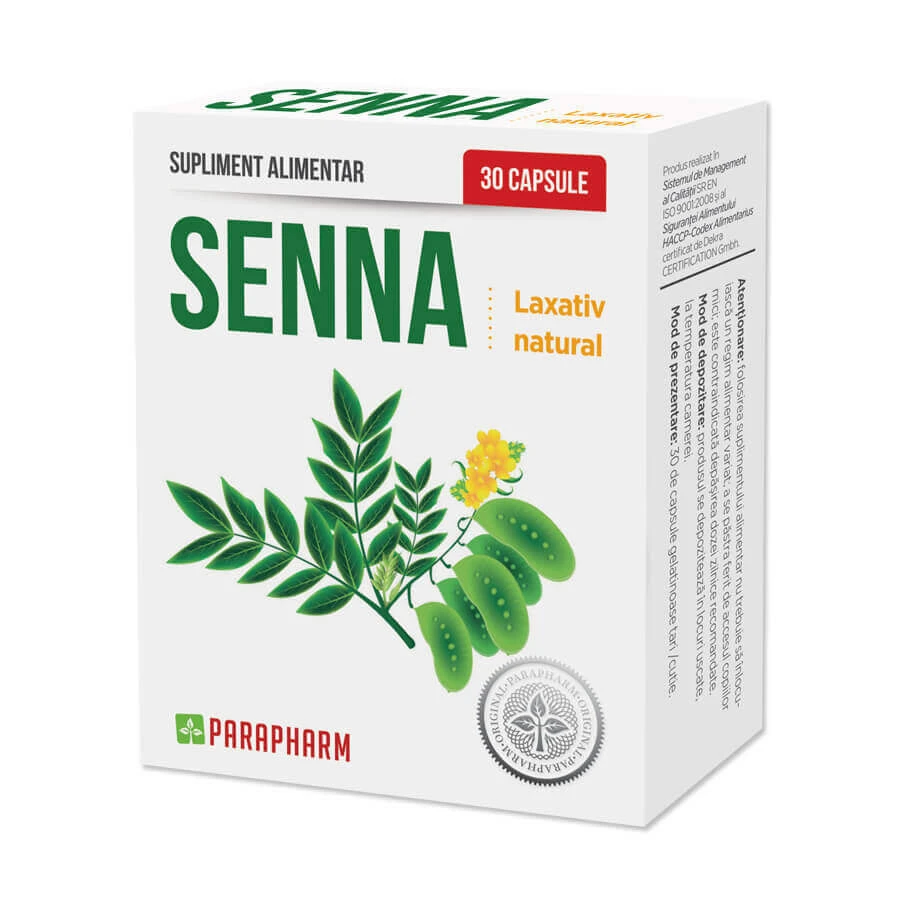 Сена Parapharm Senna, 30 капсул: ціни та характеристики