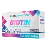 Біотин Allnutrition Biotin 5000 мг, 30 капсул