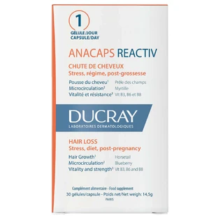 Набір Ducray Anacaps Reactiv, 3 x 30 капсул