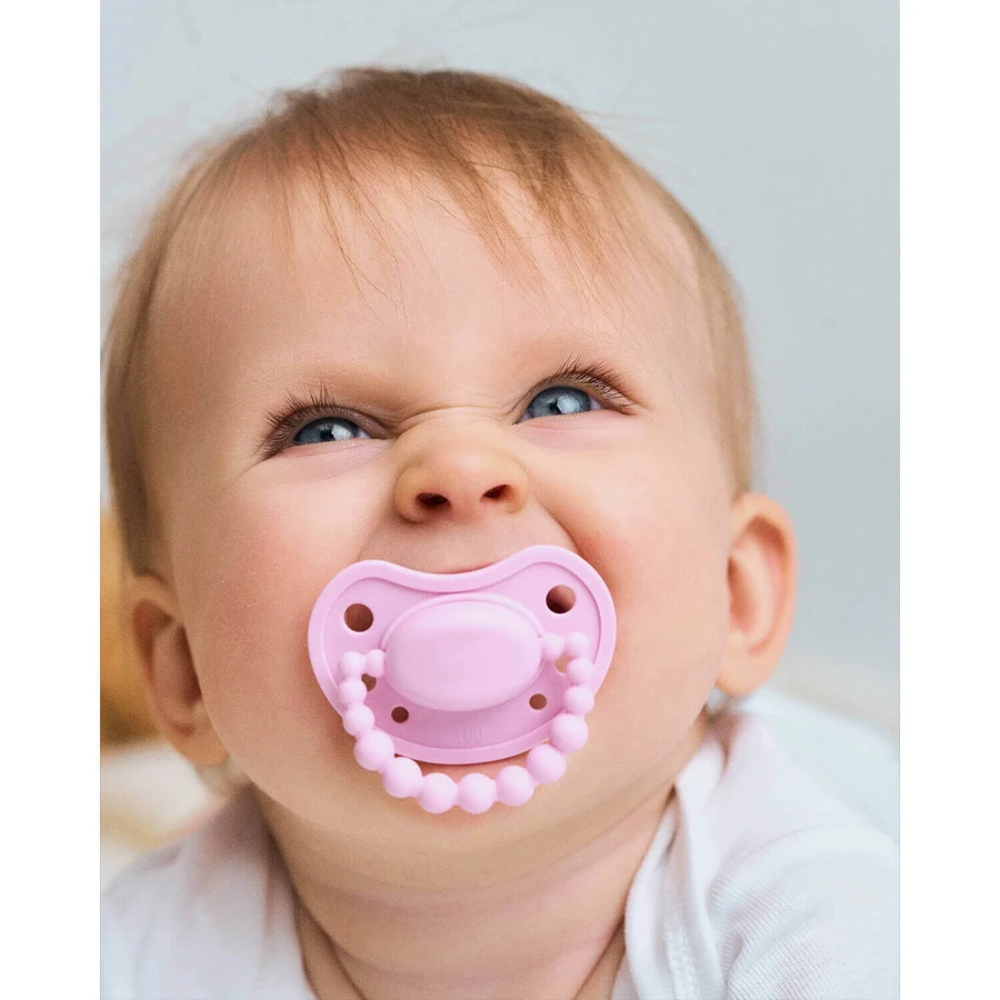 Luu Kids, соска-пустушка, позиціонуюча, силіконова, Pink A Boo, від 6 місяців, 1 шт.: ціни та характеристики