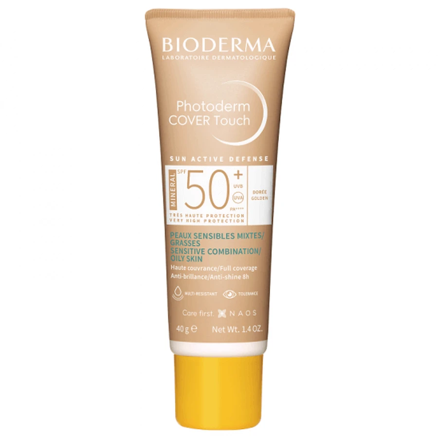 Bioderma Photoderm Флюїд для обличчя Photoderm Cover Touch із золотом SPF50+, 40 г: ціни та характеристики