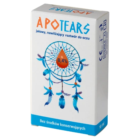 ApoTears, ионный, увлажняющий раствор для глаз 0,4%, 10 мл: цены и характеристики
