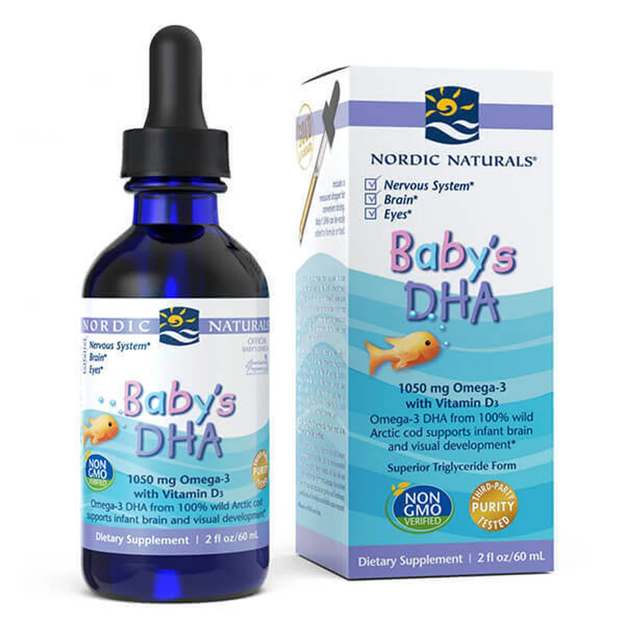 Nordic Naturals Дитяча ДГК, Омега-3 з вітаміном D3, 60 мл: ціни та характеристики