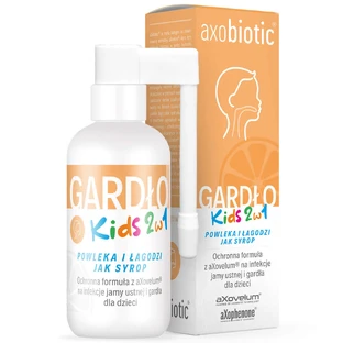 Axobiotic Gardo Kids 2 в 1, спрей для детей от 1 года, со вкусом апельсина, 30 мл