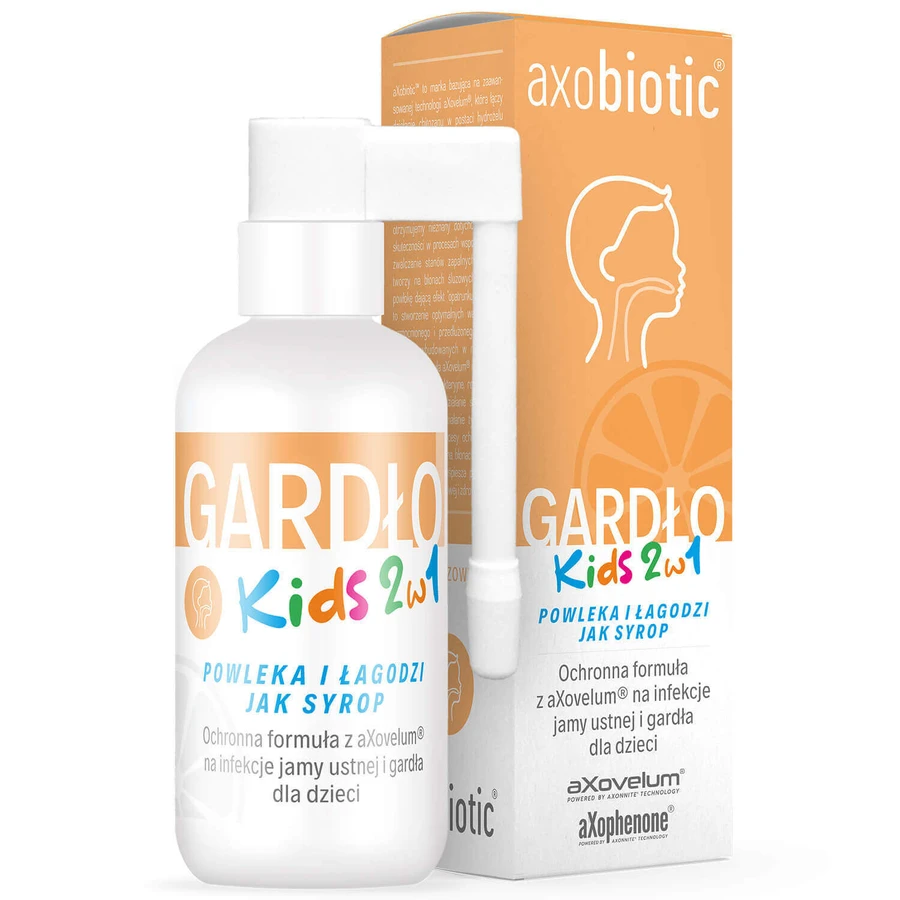 Axobiotic Gardo Kids 2 в 1, спрей для детей от 1 года, со вкусом апельсина, 30 мл: цены и характеристики