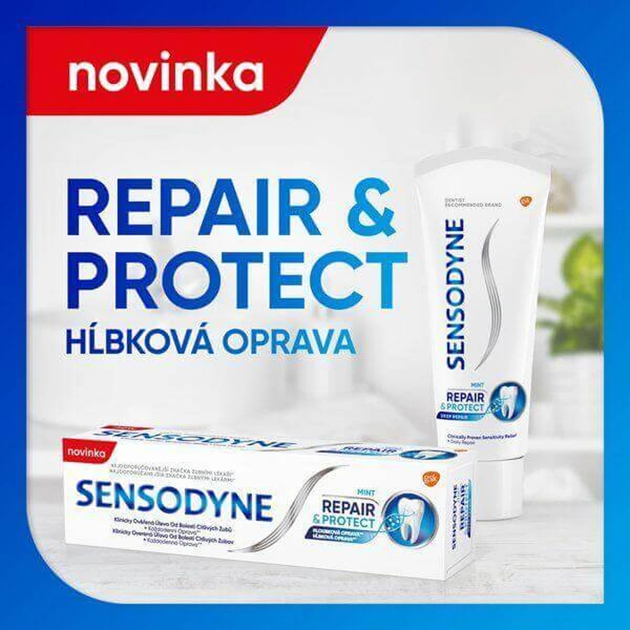 Зубна паста Sensodyne Repair & Protect для чутливих зубів 3 x 75 мл: ціни та характеристики