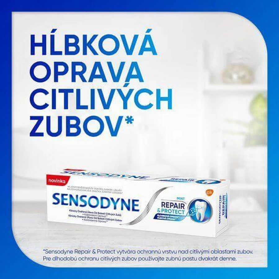 Зубна паста Sensodyne Repair & Protect для чутливих зубів 3 x 75 мл: ціни та характеристики