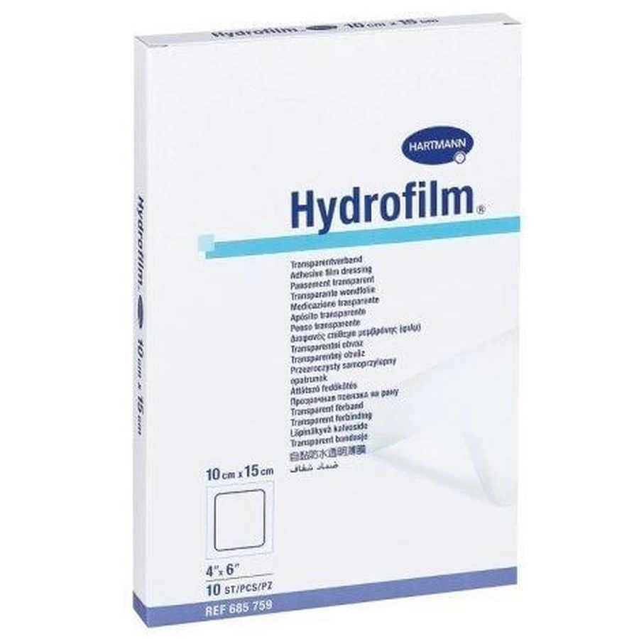 Бинт Hartmann Hydrofilm самоклеючий прозорий 10 х 15 см, 10 шт.: ціни та характеристики