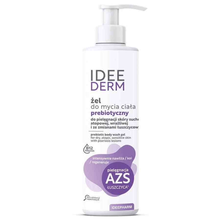 Пребіотичний очищувач і кондиціонер для тіла Idee Derm для сухої, атопічної та чутливої шкіри, 400 мл: ціни та характеристики