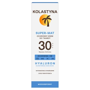 Kolastyna Sun, Захисний крем для обличчя Super Mat SPF 30, 50 мл