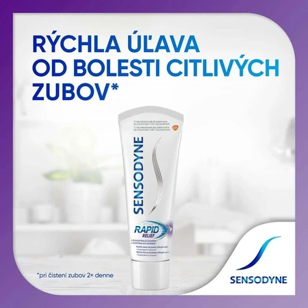 Sensodyne Rapid 1x75 мл, зубная паста от боли в чувствительных зубах: цены и характеристики