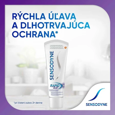 Sensodyne Rapid 1x75 мл, зубная паста от боли в чувствительных зубах: цены и характеристики