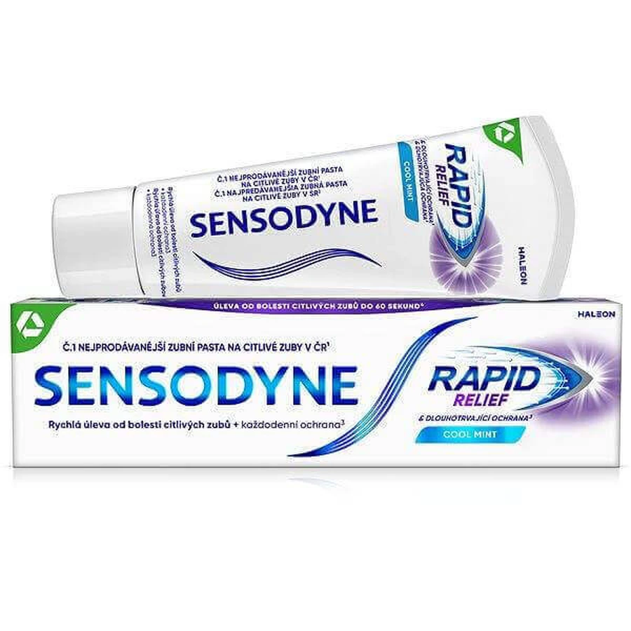 Sensodyne Rapid 1x75 мл, зубная паста от боли в чувствительных зубах: цены и характеристики