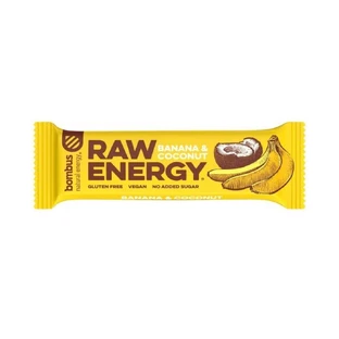 Протеїновий батончик з бананом та кокосом, 50 г, Raw Energy