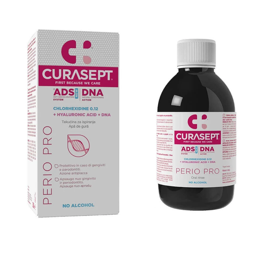 Ополіскувач для порожнини рота 0,12 хлоргексидин ADS DNA Perio Pro, 200 мл, Curasept: ціни та характеристики