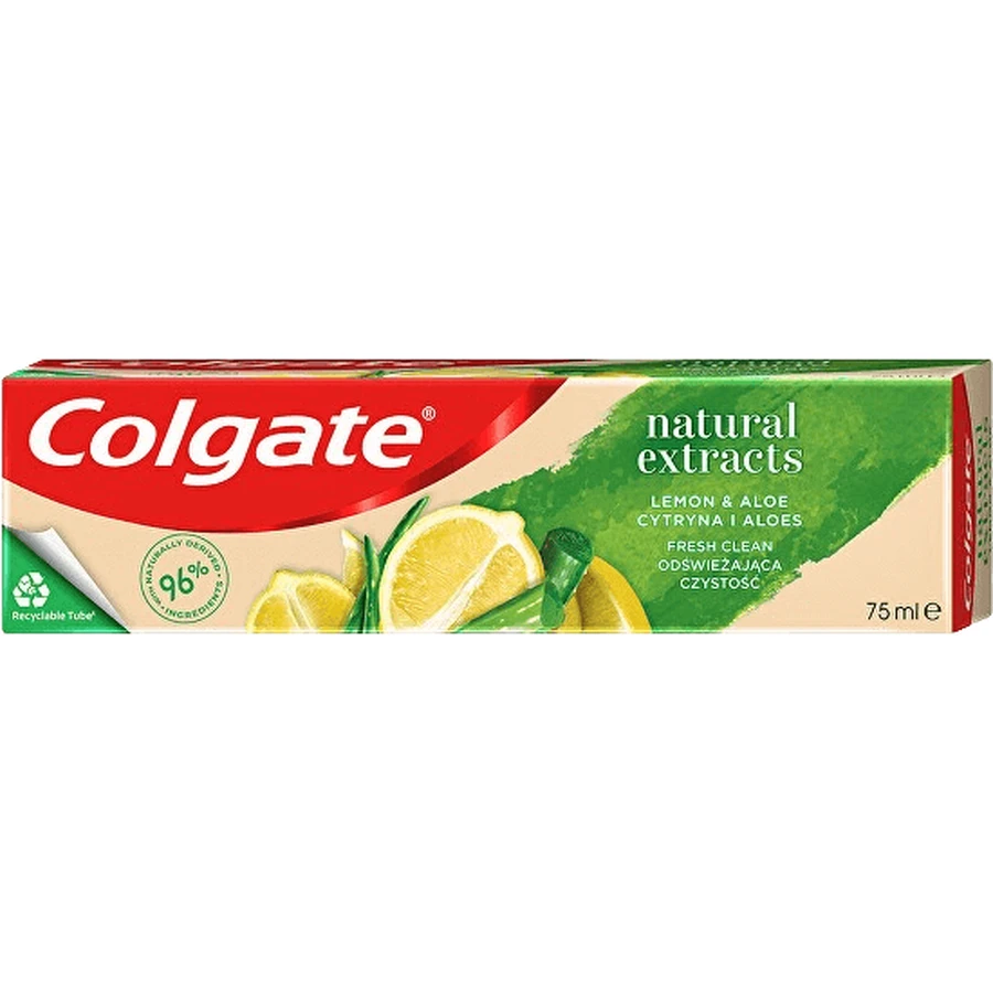 Зубная паста Colgate Natural Extracts Лимон и Алоэ 75 мл: цены и характеристики