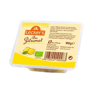 Лимонная цедра органическая, 100 г, Lecker's