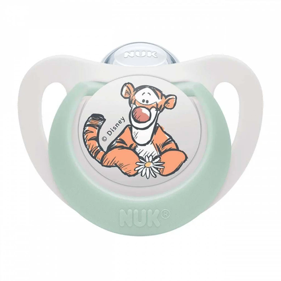 NUK Пустышка Звезда DISNEY Мако Винни Пух 6-18м. коробка 1×1шт, соска, 6-18м: цены и характеристики
