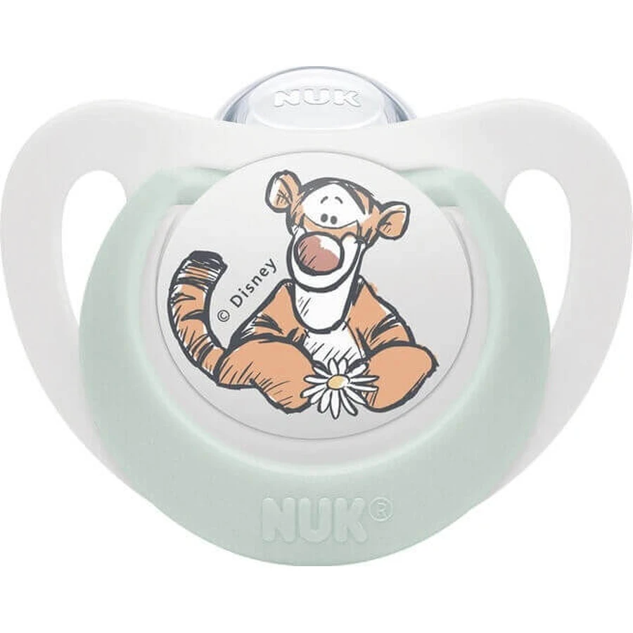 NUK Пустышка Звезда DISNEY Мако Винни Пух 6-18м. коробка 1×1шт, соска, 6-18м: цены и характеристики
