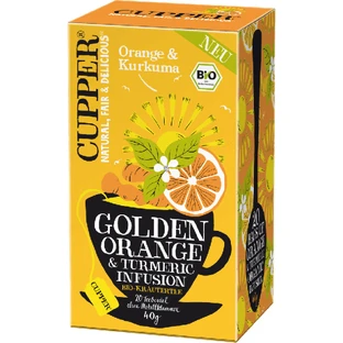Чай Allos Hof Cupper Organic Golden Orange & Turmeric, фільтр-пакетик 2.5 г, 20 шт.