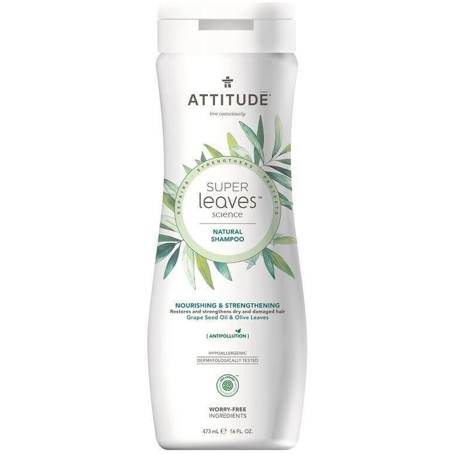 Attitude Super Leaves ампон з детоксикаційним ефектом, живильний для сухого та кучерявого волосся 473 мл: ціни та характеристики