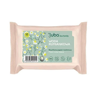 Luba Eco Family Увлажненная туалетная бумага с водой ромашки, 50 шт.