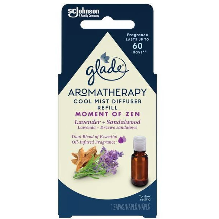 Дифузор Glade Diffuser Refill Прохолодний туман Момент дзен 17.4 мл: ціни та характеристики